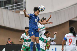 วันที่ 24 มกราคม 2565 เวลา 19.00 น. (ตามเวลาประเทศไทย) ที่สนาม ดี วาย พาติล การแข่งขันฟุตบอลหญิงชิงแชมป์เอเชีย รอบสุดท้าย รอบแบ่งกลุ่ม กลุ่มบี นัดที่สอง ทีมชาติไทย พบกับ ทีมชาติอินโดนีเซีย